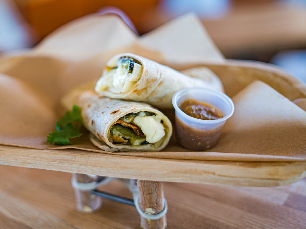 Vegan Chile Relleno Burrito