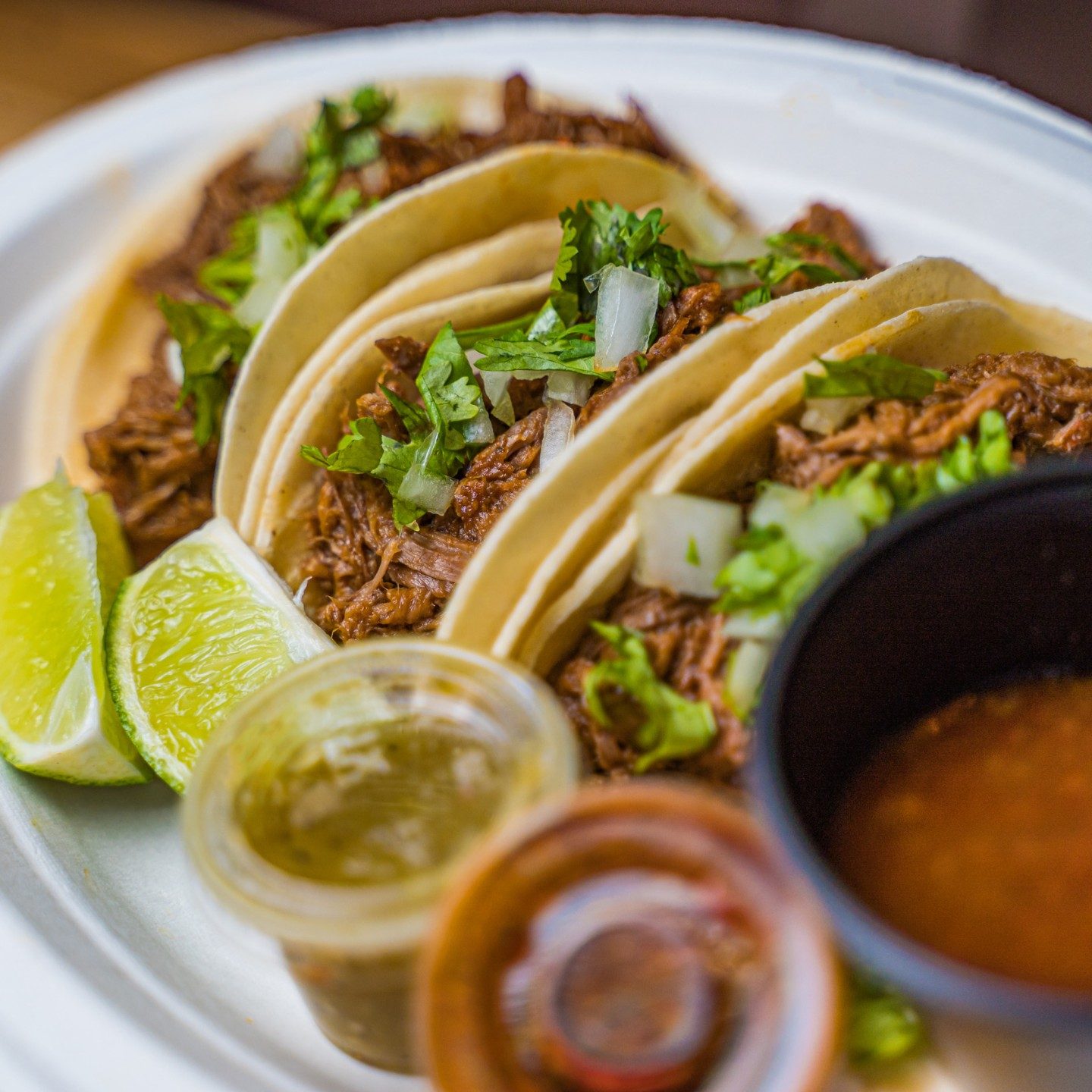 Birria tacos served at Testal